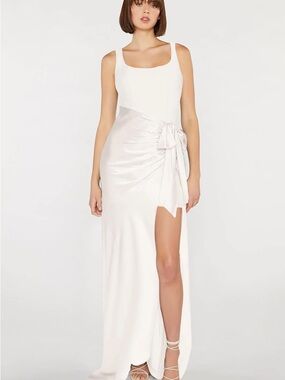 cinq a sept Ivory High-Slit Side-Tie Maxi Dress
*Never worn*